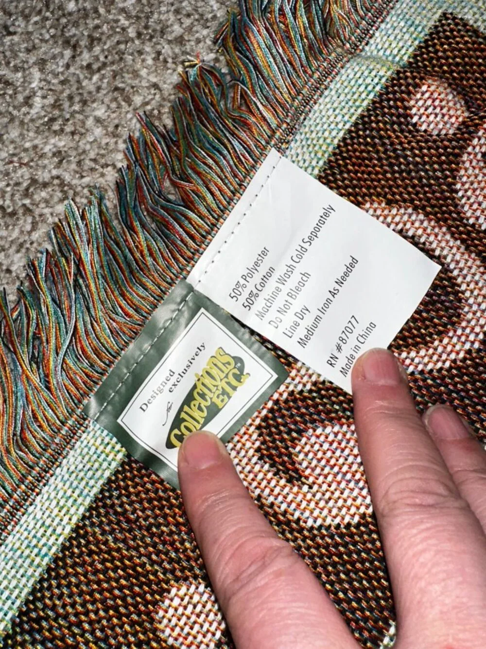 Tapestry Throw Blanket Collections Etc 51x63